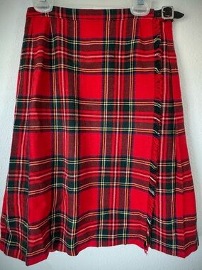 Women’s Red Tartan authentic Kilt from Scotland